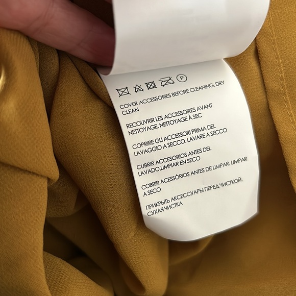 NWT Club Monaco Strappy Pleated Maxi Dress marigold - Picture 8 of 8